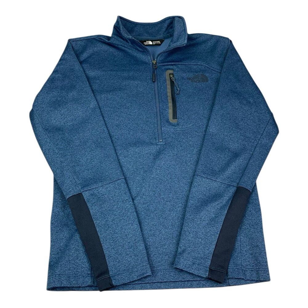 The North Face 1/4 Zip Pullover Top, Navy Blue, Mock Neck, Men’s Size Small - Picture 1 of 8